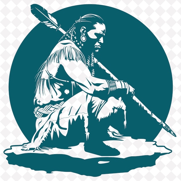a drawing of a man with a bow and arrow pointing to the left