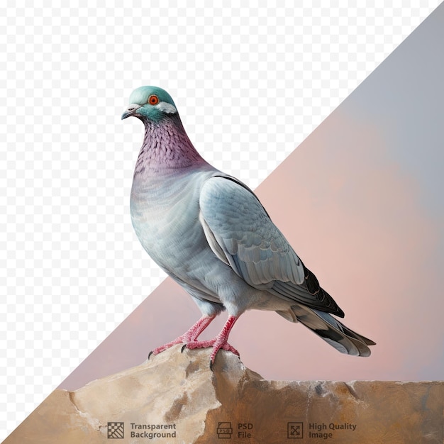 PSD 「鳥」という言葉が書かれたハトの絵。
