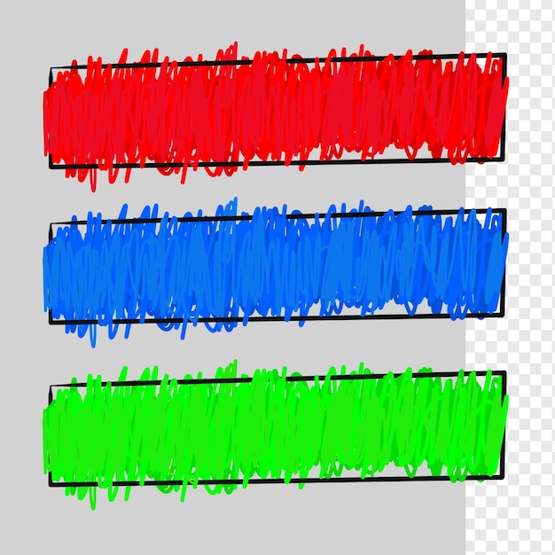 a drawing of a red and green line with the blue marker on it