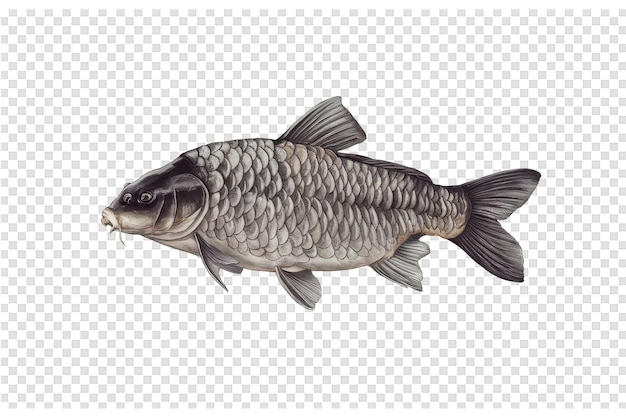PSD Рыба с наклейкой на ней
