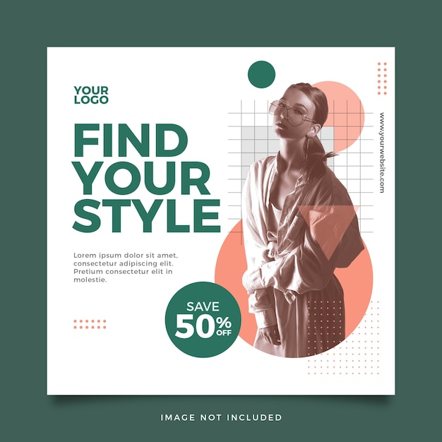 'find Your Style'이라는 패션 매장 전단지