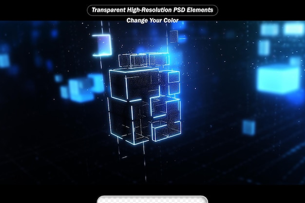 PSD 空の空間で飛ぶキューブのsf形