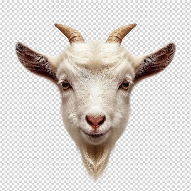 PSD a goat with horns and horns is shown in this image