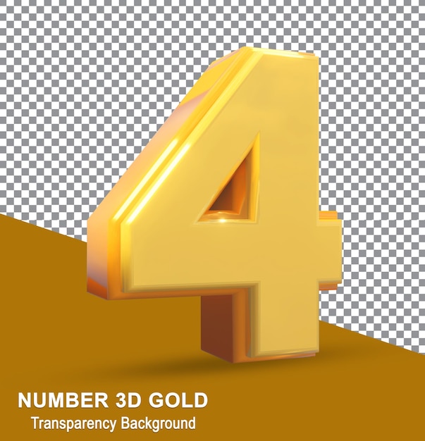 a gold number 3 is placed on a grid