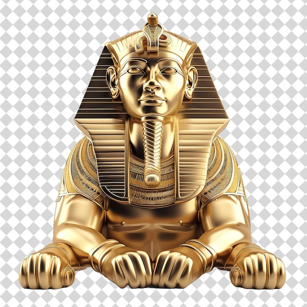 Золотая статуя бога с золотой головой