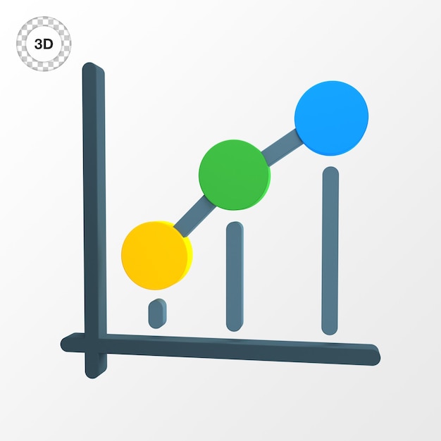 A graphic of a bar graph with a blue and yellow bar graph.