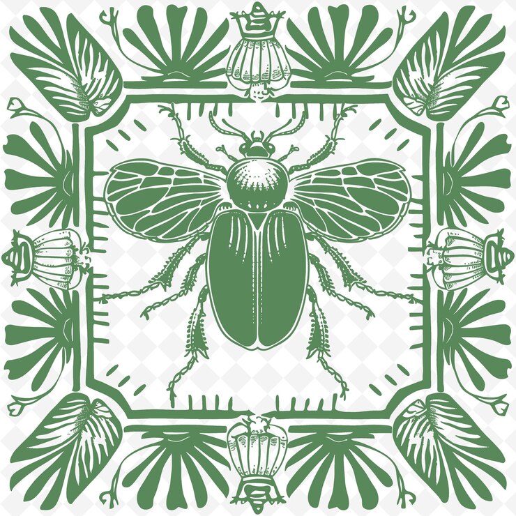PSD a green and white image of a bee with a butterfly on the top