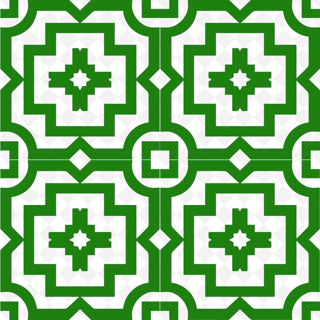 PSD Зеленый и белый рисунок на зеленом фоне