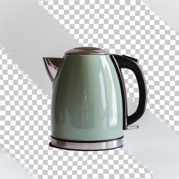 PSD a green coffee pot with a lid that says  the word  on it