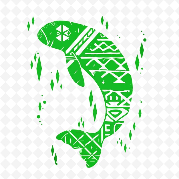 PSD Зеленая черепаха с рисунком слова 
