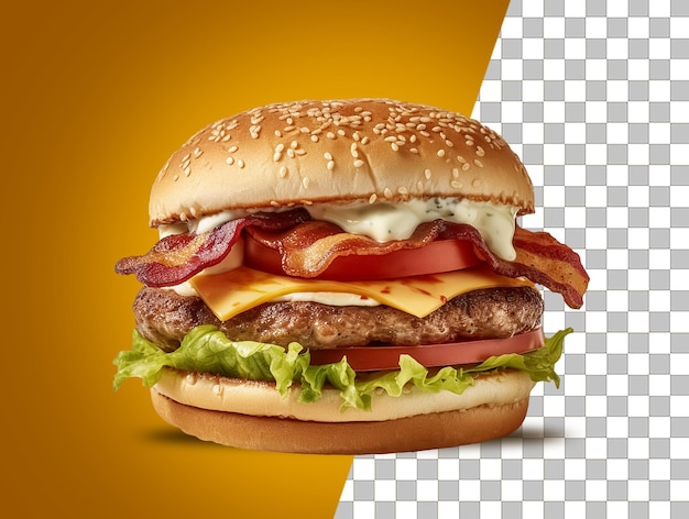 Гамбургер с прозрачным фоном