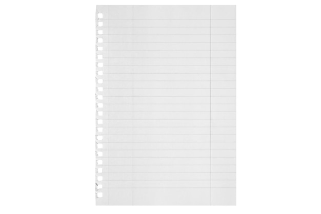 a isolated sheet of paper