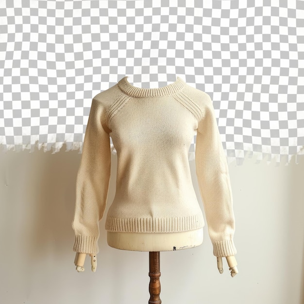 PSD フロントにセーターが付いた編み物のセーター