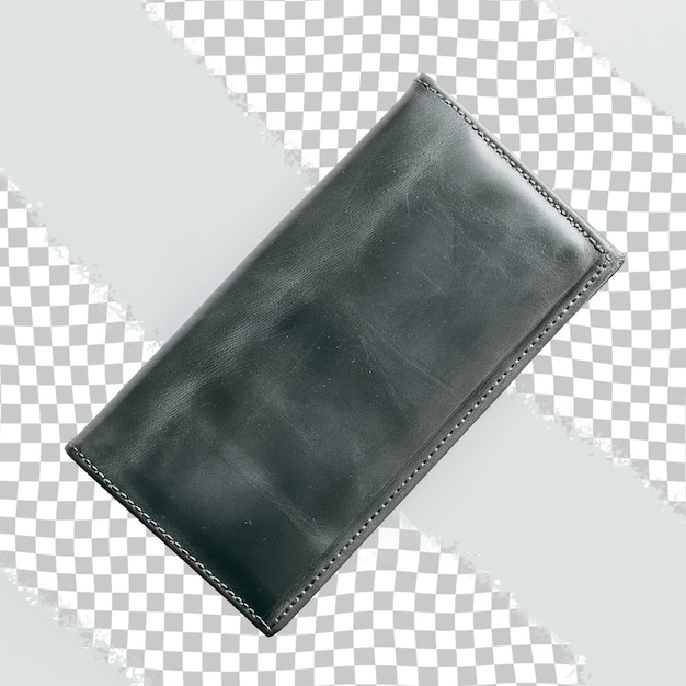PSD Кожаный кошелек с ремнем, на котором написано слово