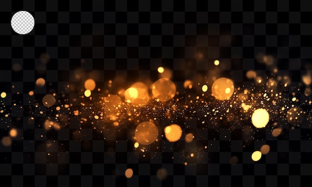 A light effect with a transparent background