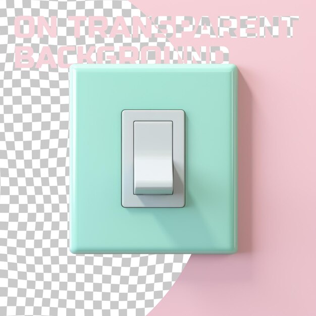 PSD a light switch with a light switch on it