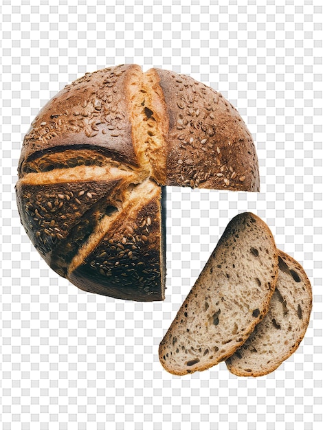 PSD Хлеб с кусочком хлеба на нем