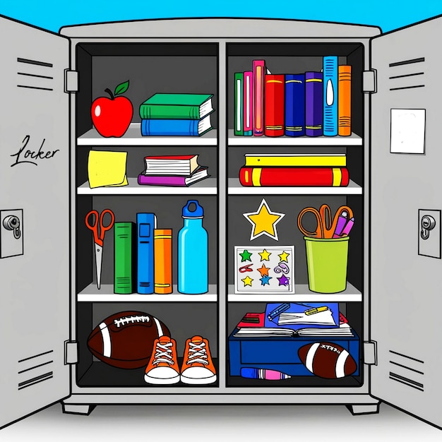 a locker with a keypad ai generate