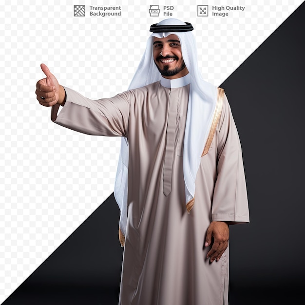 PSD Мужчина показывает большой палец вверх на табличке с изображением мужчины, показывающего большой палец вверх.