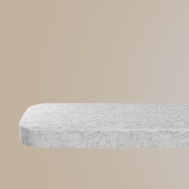 a marble counter with a white and gray marble top