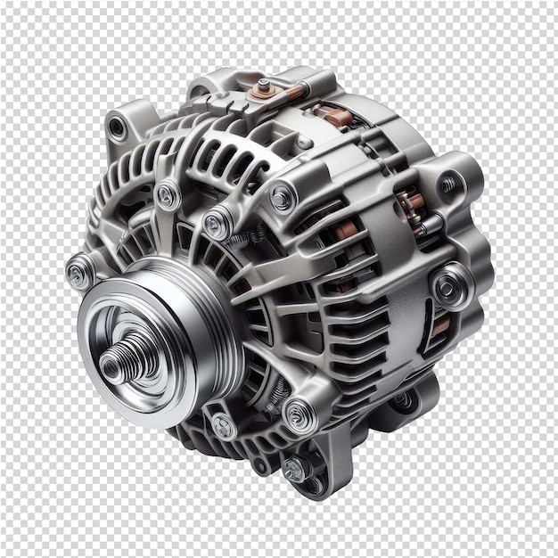 PSD その上にエンジンという言葉が書かれた機械の金属のピース
