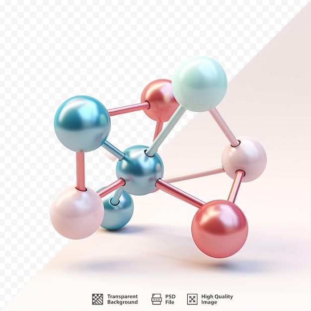 PSD 単語の雲が描かれた科学モデルのモデル