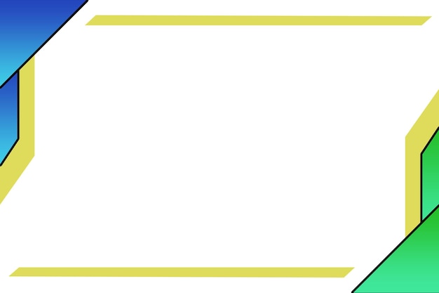 a modern abstract frame with vibrant geometric shapes in green and yellow perfect for contemporary
