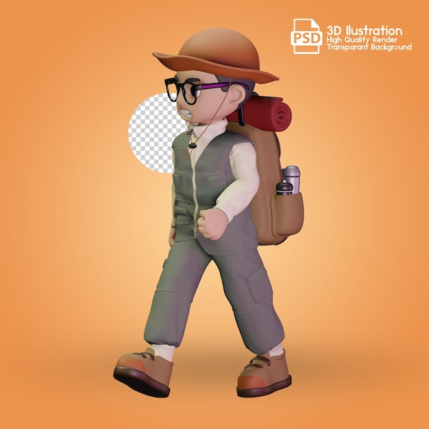 a mountaineers carrying bags and wearing goggles