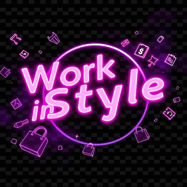 a neon sign that says work is easy