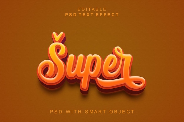 a orange and orange poster that says super on it