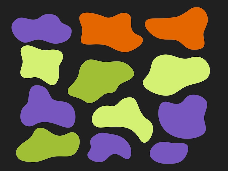 PSD a painting of a dogs feet and a colorful pattern abstract shape