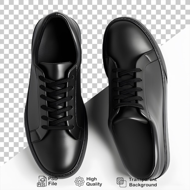 투명한 배경에 검은 신발 한 은 Png 파일을 포함