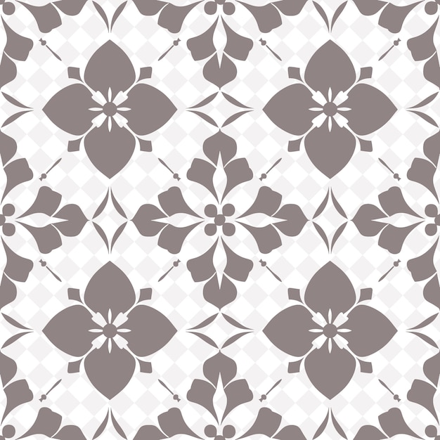 PSD Рисунок декоративной плитки с рисунком цветов