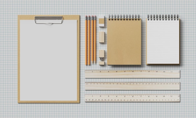 a pencil and ruler are on a ruler