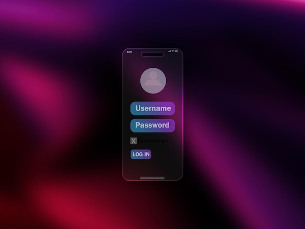 a phone with a screen that says quot use a button quot on it