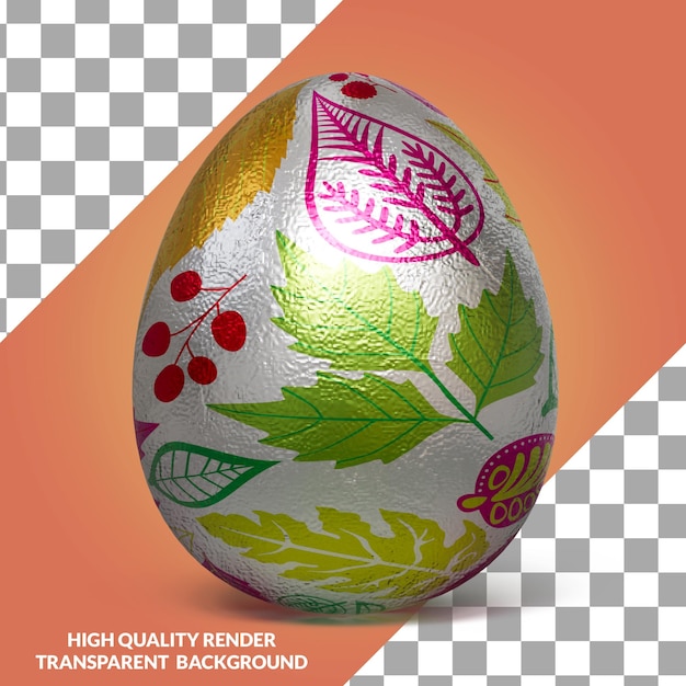 PSD Фото яйца с красочным рисунком
