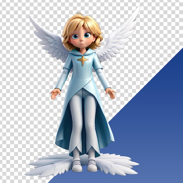 PSD Изображение ангела с крыльями и крыльями