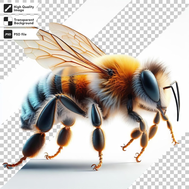 PSD 蜂の写真を描いた蜂の写真