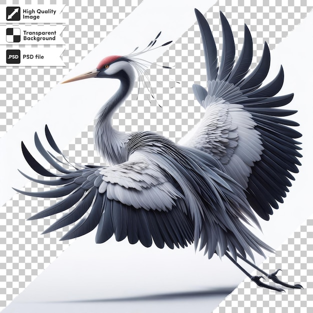 PSD Картинка птицы с картинкой птицы на ней