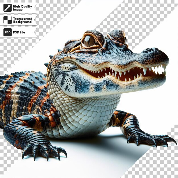 PSD a picture of a crocodile with a picture of a crocodile on it