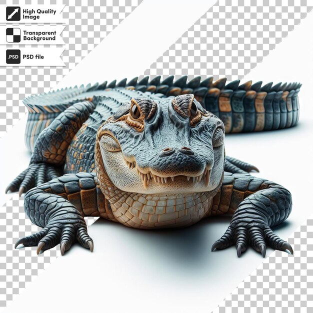 PSD a picture of a crocodile with a picture of a crocodile on it