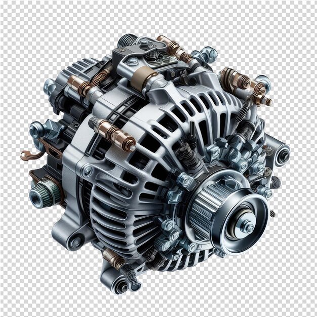 PSD Изображение двигателя из фотографии двигателя
