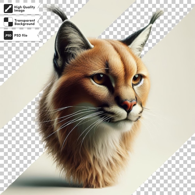 PSD Картинка лисы с картинкой кошки на ней