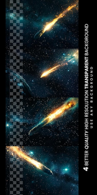 PSD ロケットが飛ぶ銀河の写真