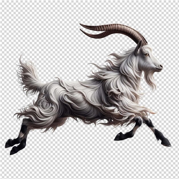 PSD a picture of a goat with a goat on it