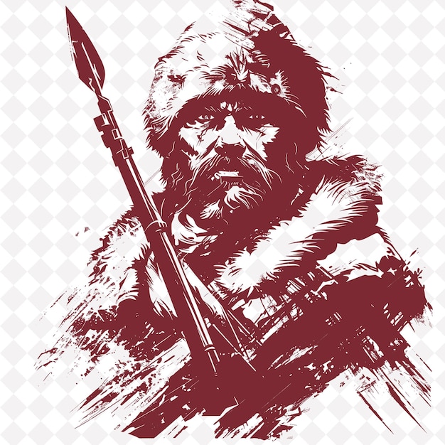 PSD Картинка гориллы с луком и стрелой