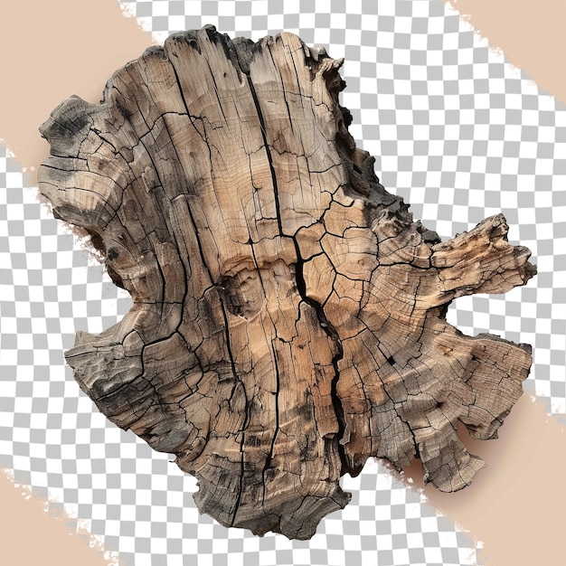 PSD a picture of a log with a map of a tree stump