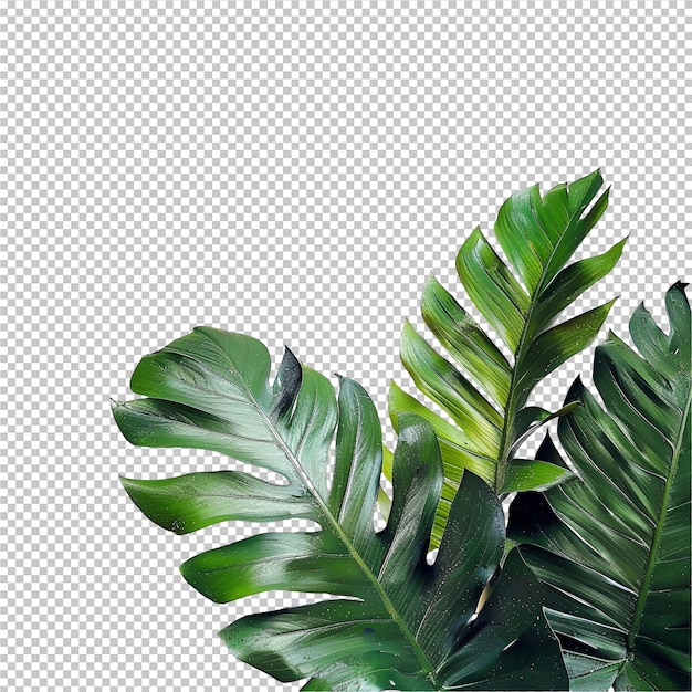 PSD 緑の葉を持つ植物の写真