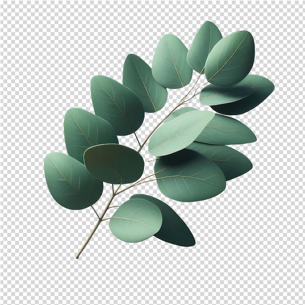 PSD Картинка растения с зелеными листьями