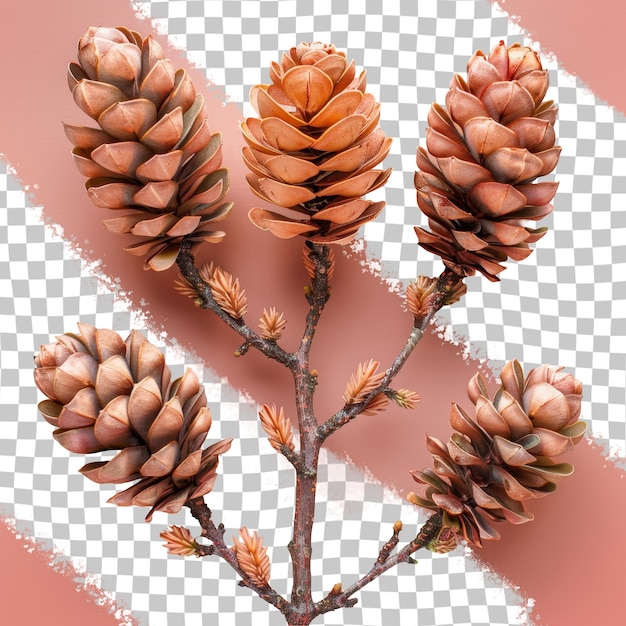 PSD a picture of a plant with the image of a pine cone on it